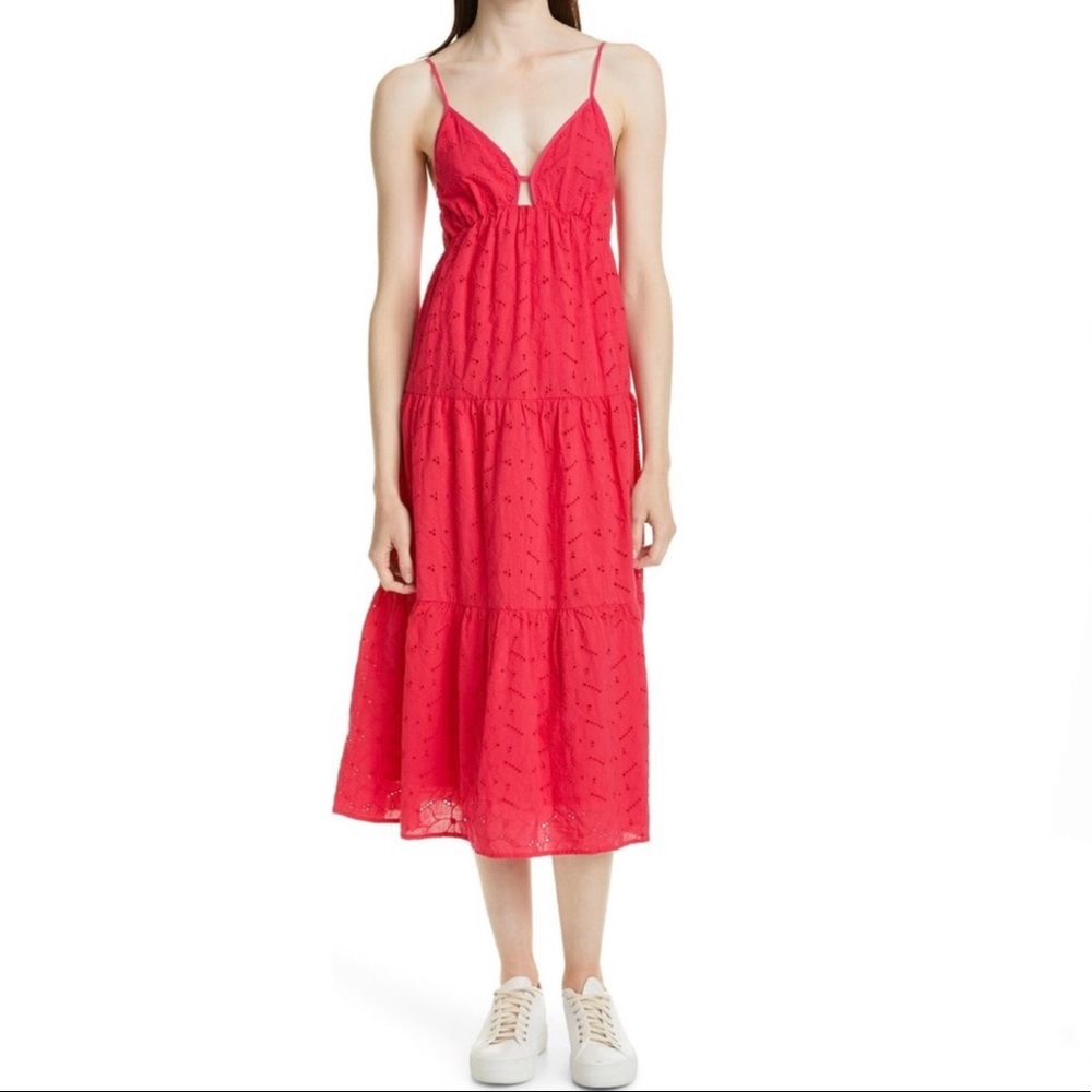 Rails Fuchsia Avril Eyelet Embroidered Sundress Size XL